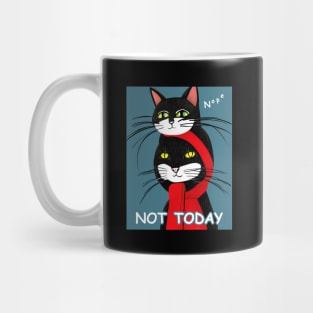 Twins Black Cat - Nope Not Today Mug